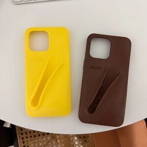 Rhode Lemontini And Brown Espresso iPhone 15 Pro Max Case